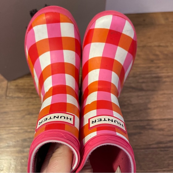 Hunter Kids First Gingham Rain Boots - Picture 5 of 9